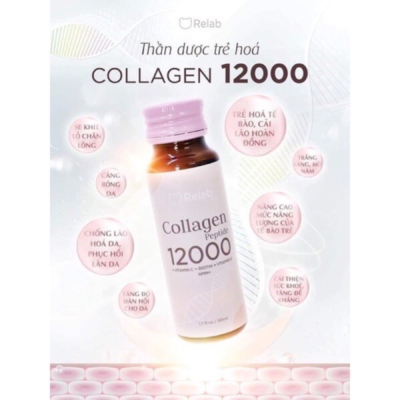 Collagen 12000 Relab Nhật Bản- Full 6 chai