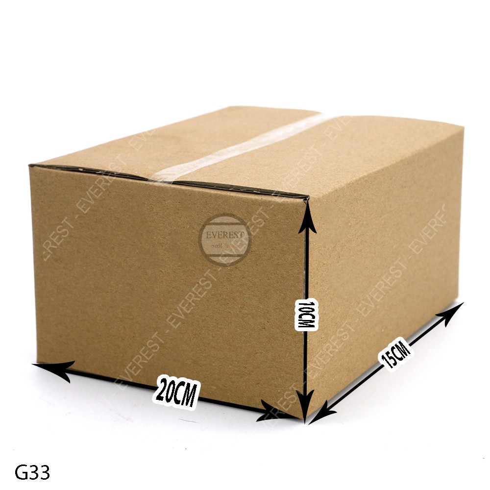 Combo 100 thùng G33 20x15x10 giấy carton gói hàng Everest