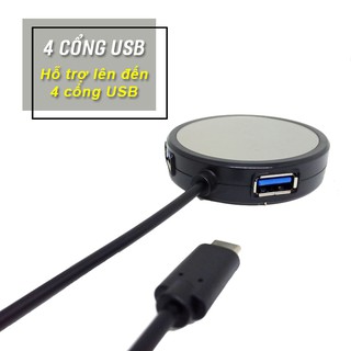 Hub chuyển đổi USB Type C ra 4 cổng USB tốc độ cao Remax RU-U20