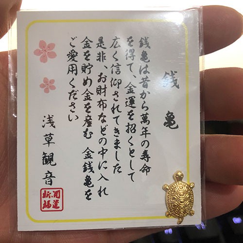 Đồng Xu Vàng Omori Hình Rùa Asakusa Mang Lại May Mắn