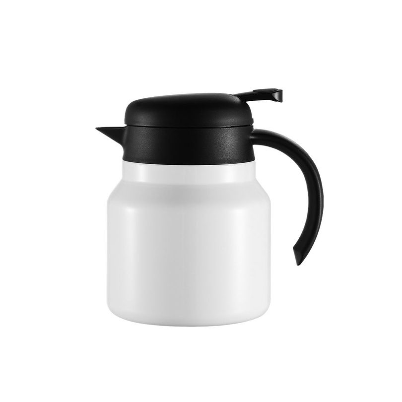 Bình nước ruột thủy tinh La Fonte 800ml màu trắng -006774