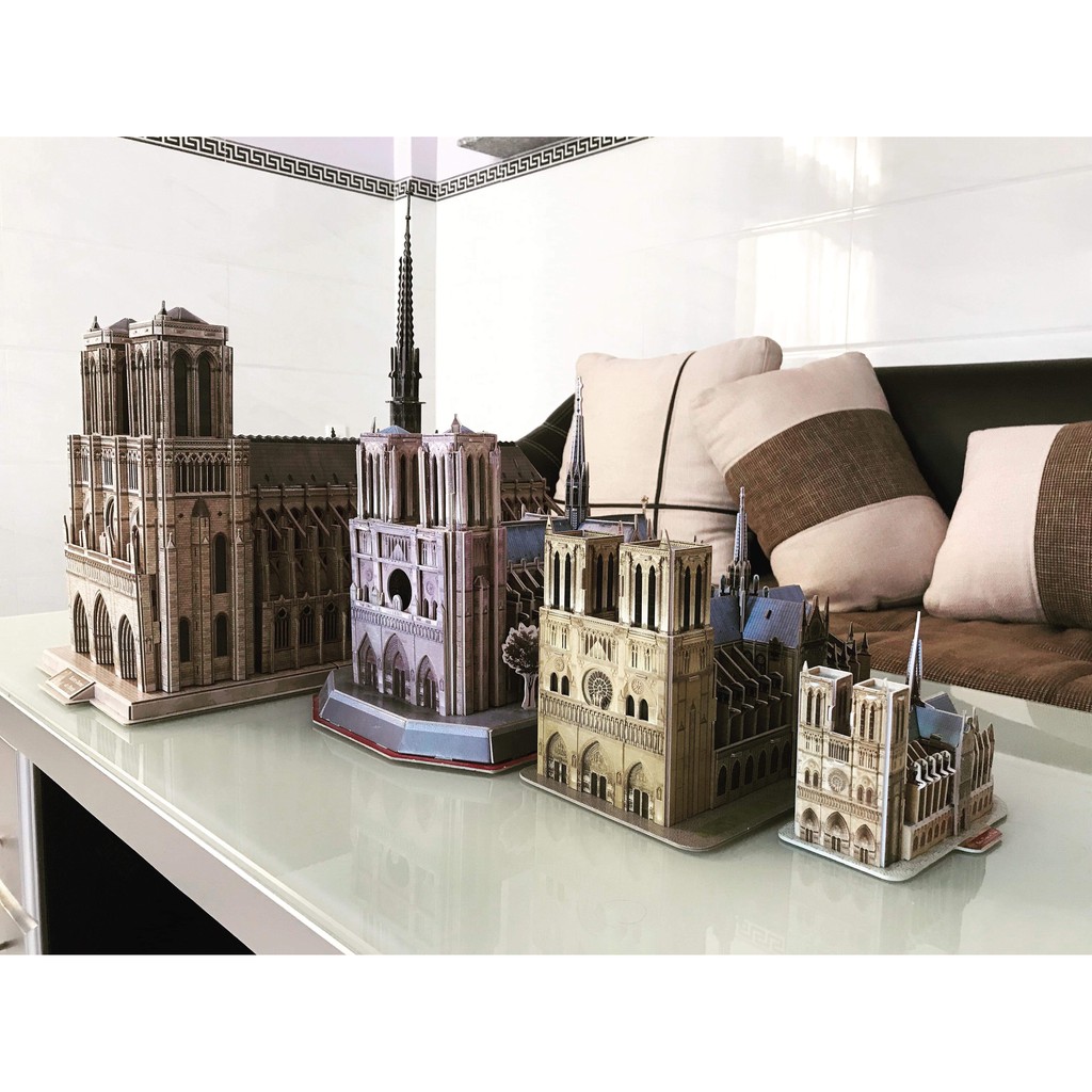 Mô hình giấy 3D CubicFun - Nhà Thờ Đức Bà Paris C242h