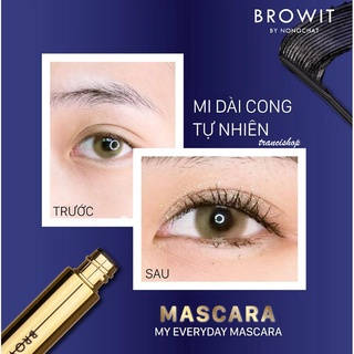 Mascara nongchat browit thái làm dày dài mi chuyên dụng cho makeup tranci - ảnh sản phẩm 4