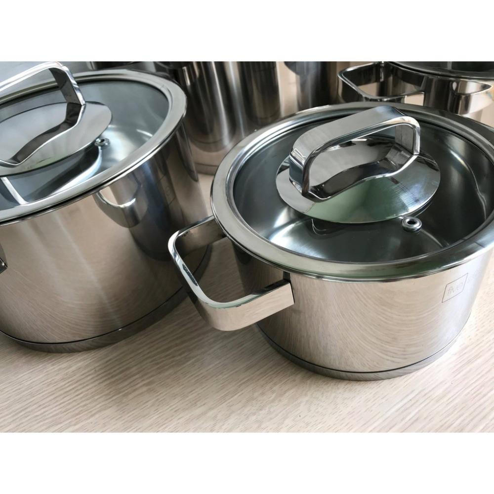 Bộ Nồi Fivestar 4 Chiếc Inox 304 Cao Cấp Vung Kính