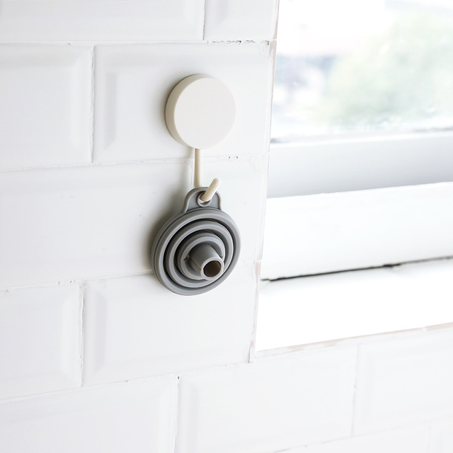 Phễu thu gọn silicone mini đa chức năng cho nhà bếp