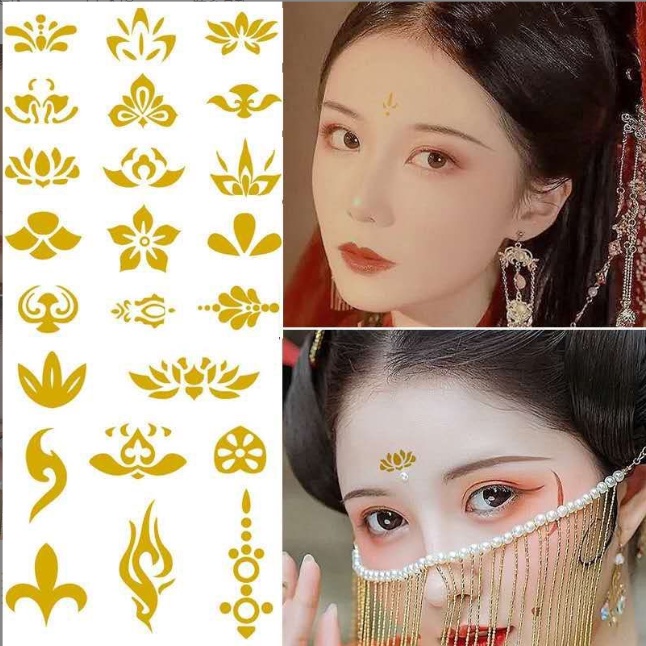 Chu sa, hình xăm dán (temporary tattoo)