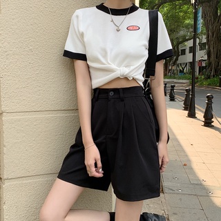 Quần short nữ Hàn Quốc cạp cao cá tính
