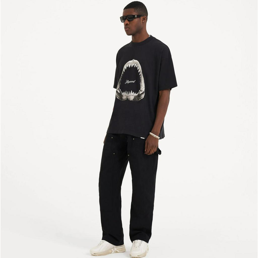REP 23SS New Shark Tooth Logo Print High  Street RESENT British Fashion Short Sleeve Couple Same T-shirt