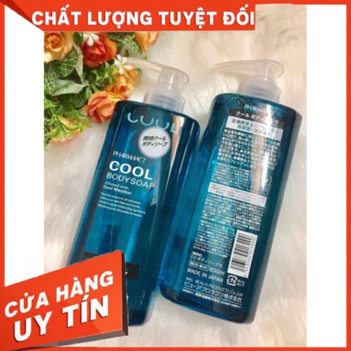 Sữa Tắm Pharmaact Cool Dành Cho Nam 600ml Nhật Bản