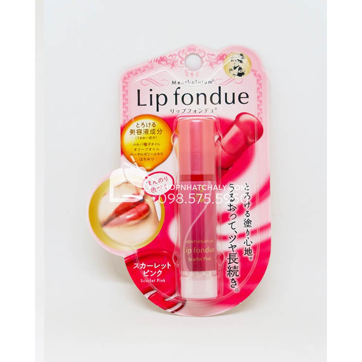 Son dưỡng bóng có màu Lip Fondue Rohto Mentholatum 4.2g Nhật Bản