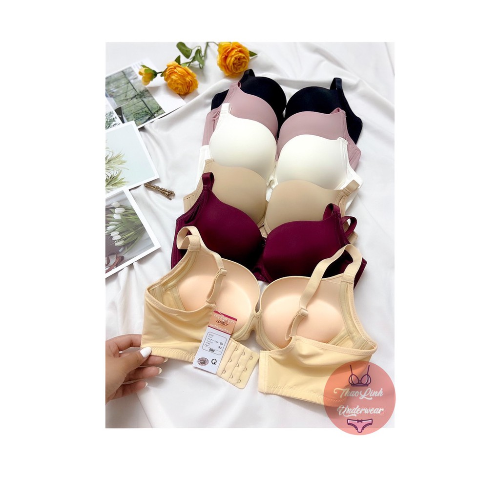 Áo ngực bản to quai 3 móc VNXK Nhật Bản áo lót đệm dày nâng ngực tròn đẹp mặc áo dài váy ALU1096