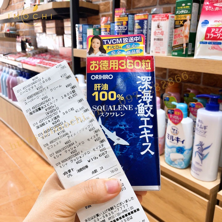 Sụn vi cá mập Orihiro viên uống bổ xương khớp sụn vi cá mập Orihiro Nhật Bản