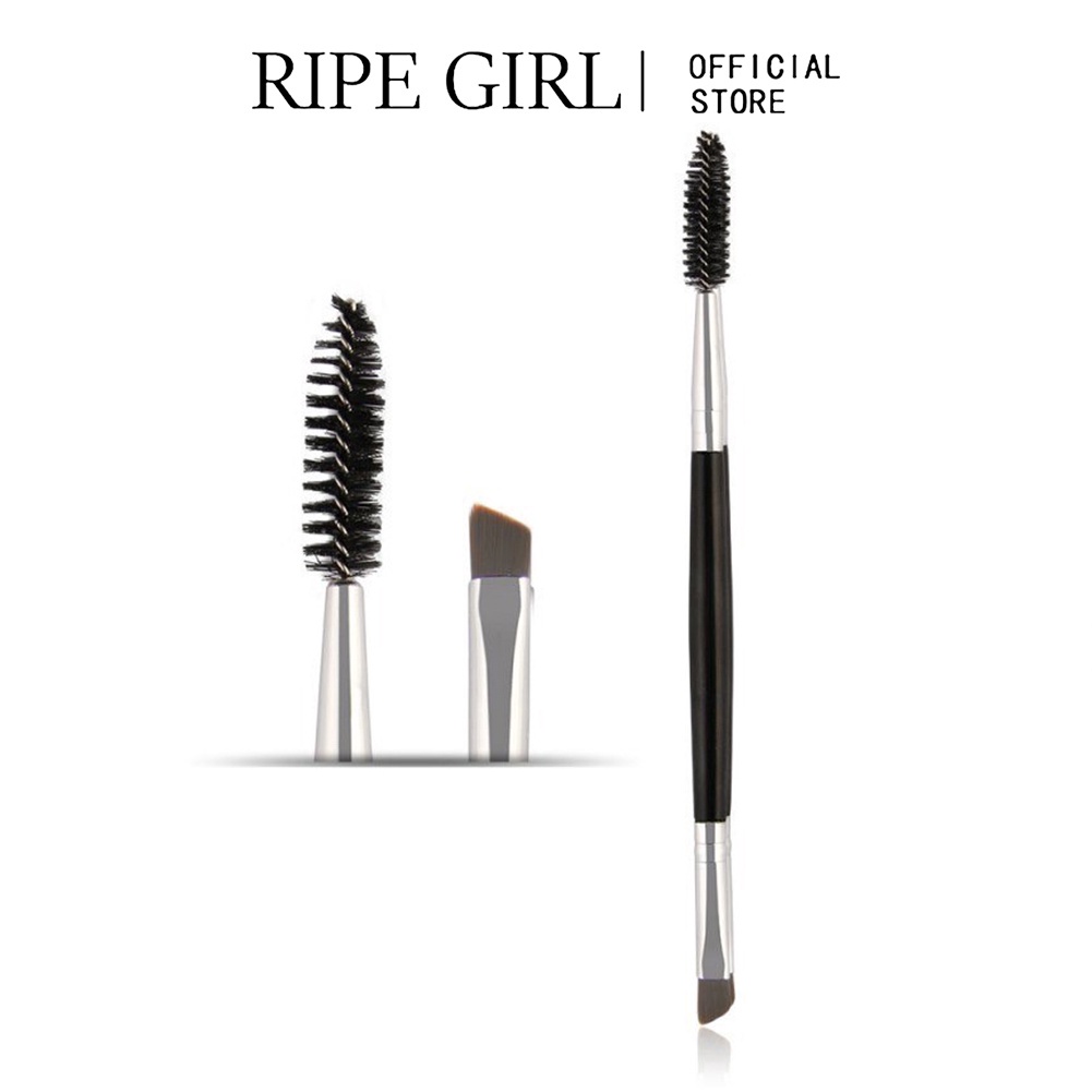 Cọ chải lông mày/mi mascara 2 trong 1 RIPE GIRL trang điểm mắt tiện dụng