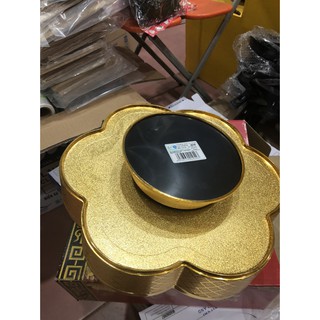 Khay mứt sứ cao cấp đế xoay 360 độ