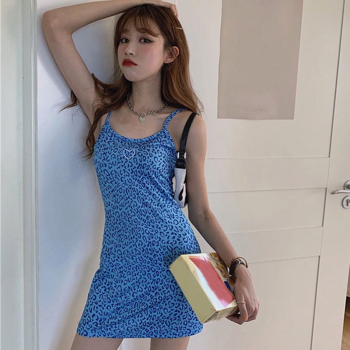 Đầm Sát Nách In Họa Tiết Da Báo Sành Điệu Cho Nữ