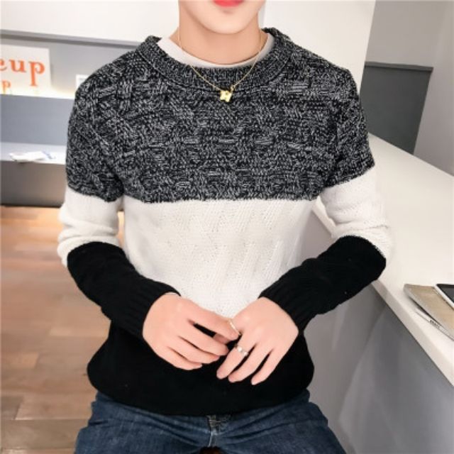 ÁO LEN THU ĐÔNG CỔ TRÒN QUẢNG CHÂU CÓ SIZE 3XL A150