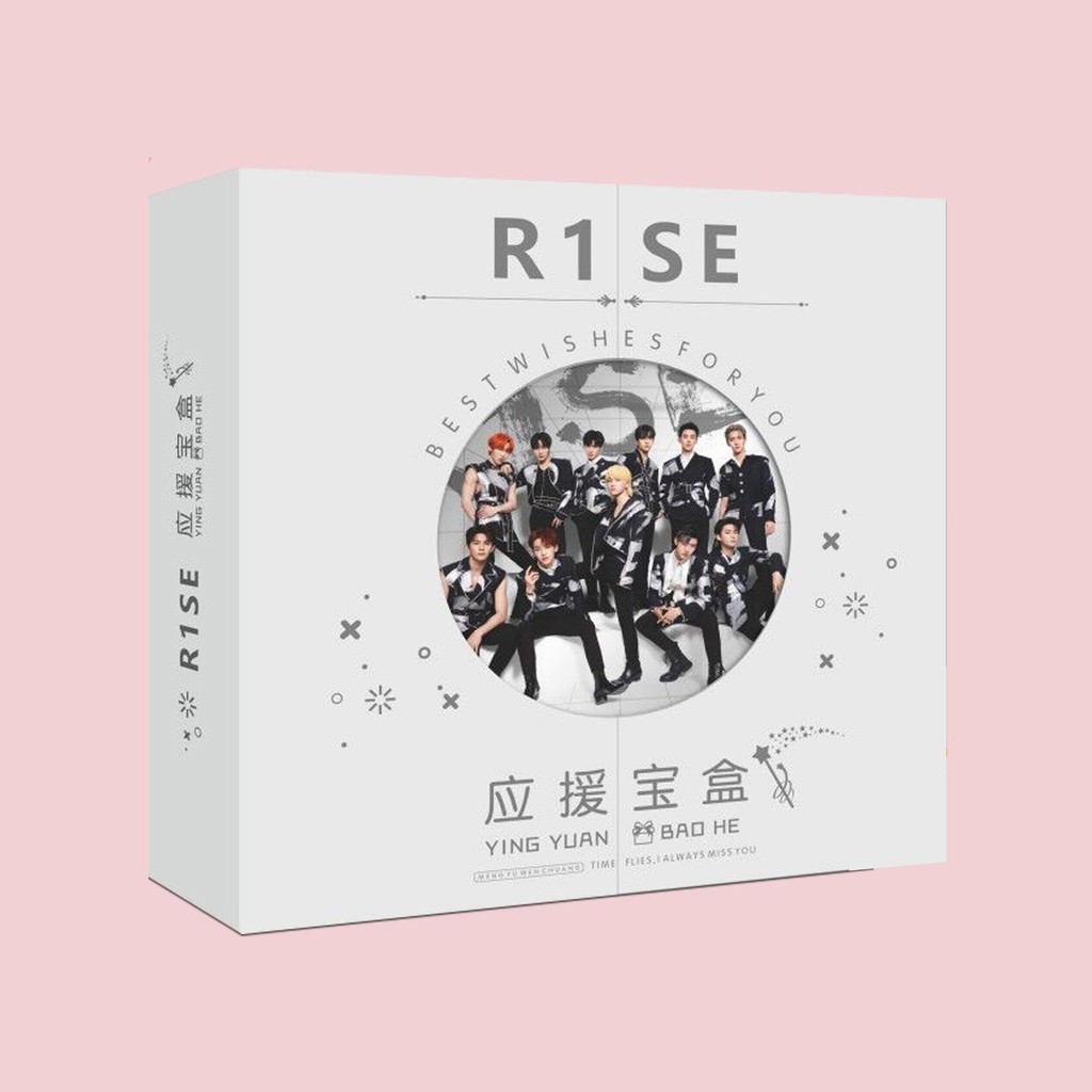( Viền tròn ) Hộp quà nhóm nhạc R1SE CHUANG SÁNG TẠO DOANH idol thần tượng có poster postcard bookmark banner huy hiệu