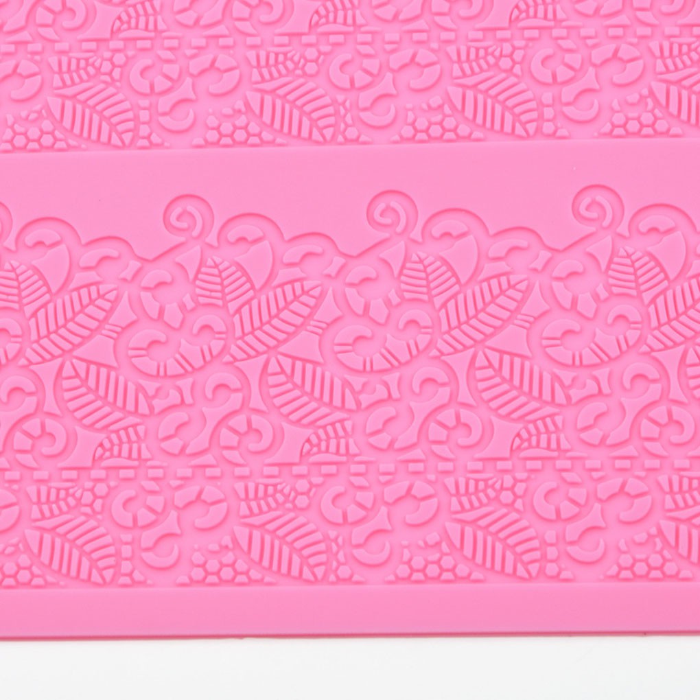 Khuôn silicone hoạ tiết ren hoa làm kẹo đường trang trí bánh