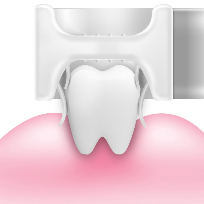 Bàn chải đánh răng hình chữ U thông mình silicon siêu mềm giúp bé tập đánh răng bảo vệ răng miệng hiệu quả