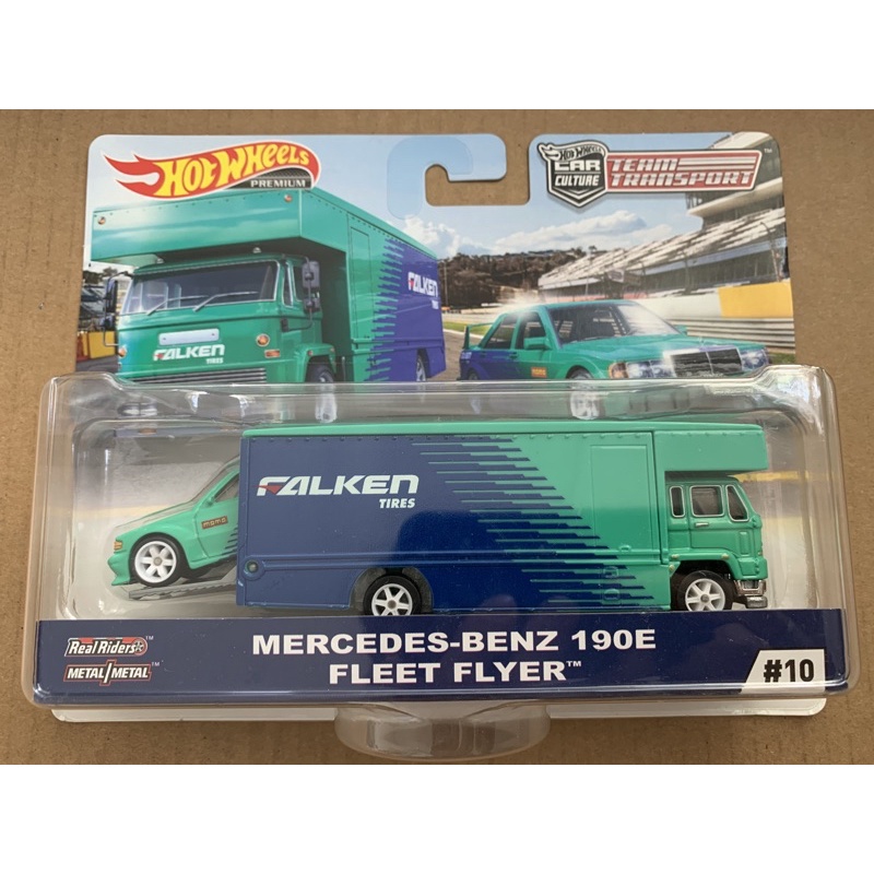 Hot Wheels Team Transport Mercedes Benz 190E Fleet Flyer