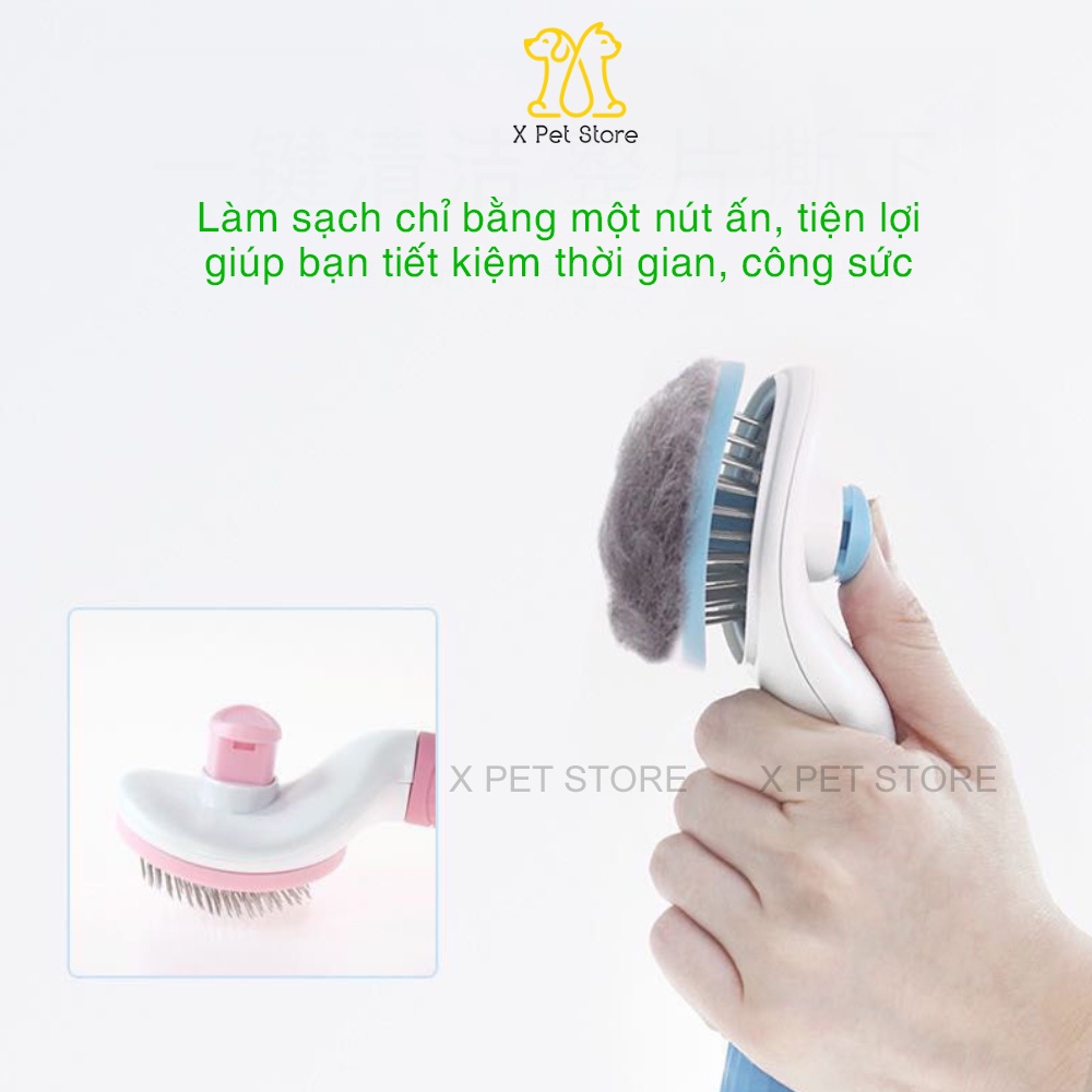 [Mã PET50K giảm Giảm 10% - Tối đa 50K đơn từ 250K] Lược Chải Lông Chó và Lược Chải Lông Mèo, Hàng Nhập Khẩu