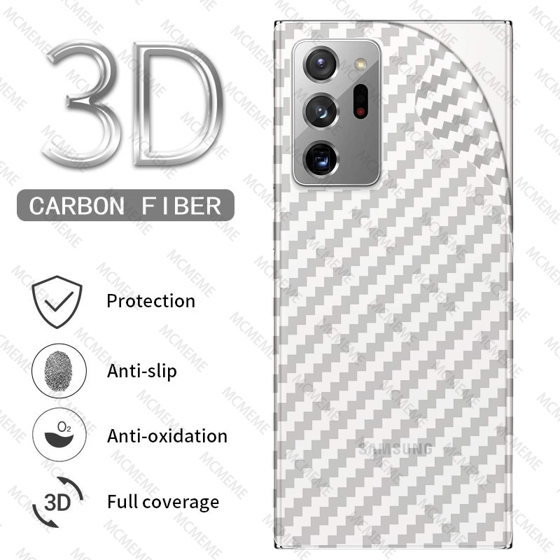 Miếng dán bảo vệ mặt sau điện thoại kết cấu sợi carbon cho Samsung Galaxy ss S23 Ultra S22 S21 FE Note 20 10 Ultra Plus Lite Pro S20 FE 20+ 10+ 5G