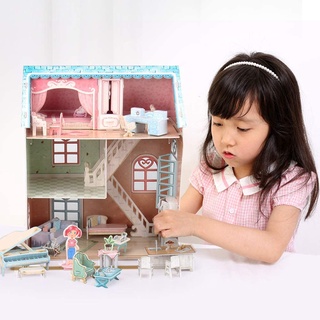 Mô hình giấy 3d cubicfun - nhà búp bê pianist's home p684h