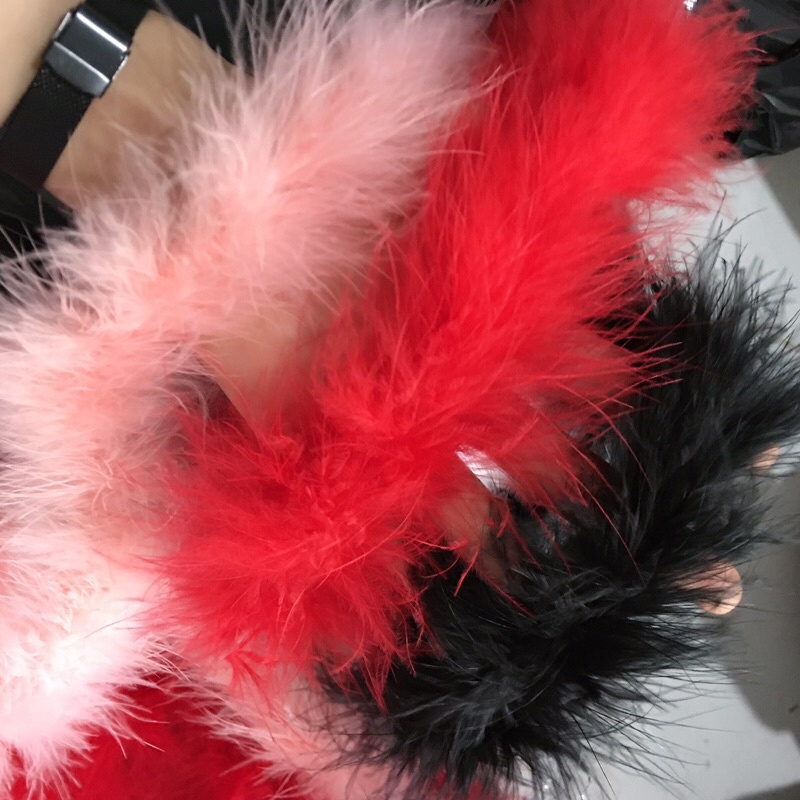 ( Muốn lông nhiều chọn lông vũ) LÔNG VŨ LÔNG GÀ DÀI 1.8m dụng cụ may vá