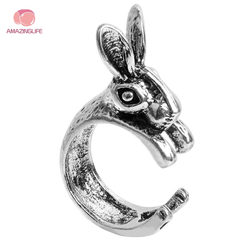 Nhẫn Hình Rắn / Ếch Bằng Hợp Kim Phong Cách Gothic Punk Cổ Điển Cá Tính Dành Cho Nam