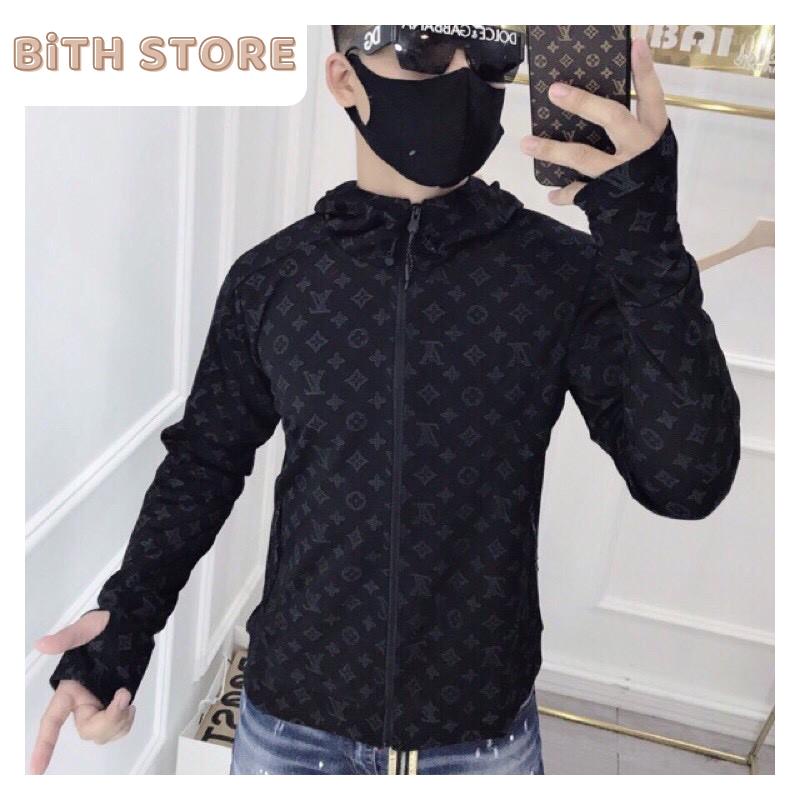 Áo khoác nắng nam che kín bàn tay chất vải Umi thấm hút mồ hôi tốt, có mũ tăng khả năng chống nắng