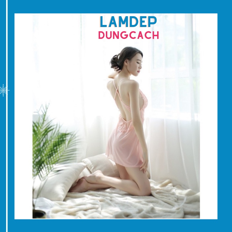 Đồ Ngủ Sexy-Váy Ngủ sexy quyến rũ FreeShip - Chất Đẹp Ren Mềm Mịn Xinh Đẹp LAMDEPDUNGCACH CTM1083