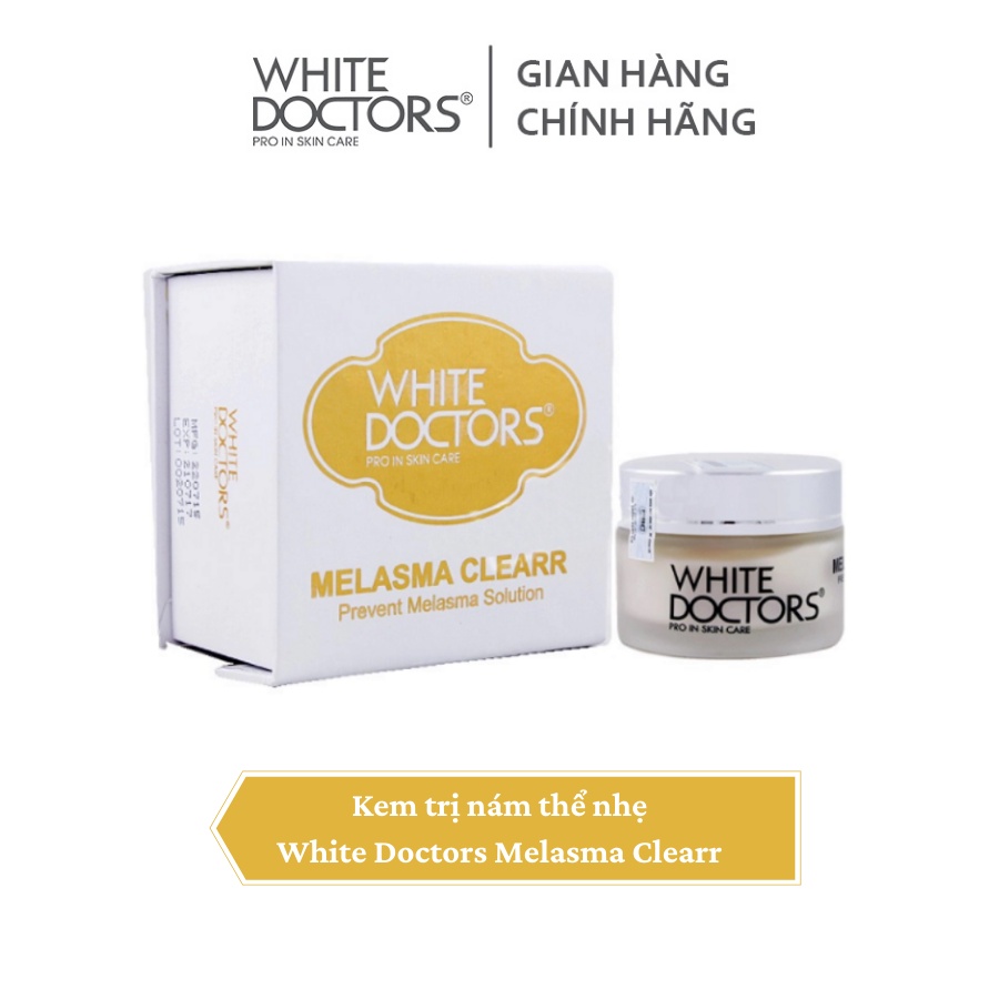 Bộ đôi hỗ trợ giảm nám da thể nhẹ White Doctors - Daily UV Care &amp; Melasma Clearr