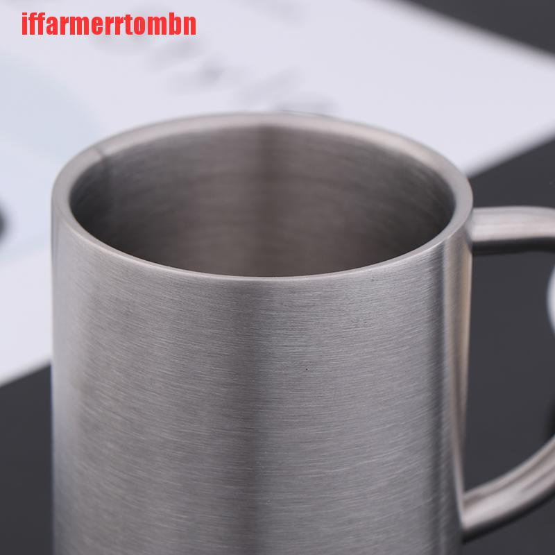 {iffarmerrtombn}Portable Mug Cup Double Wall Travel Tumbler Coffee Mugs Tea Cups Stainless Steel TYW