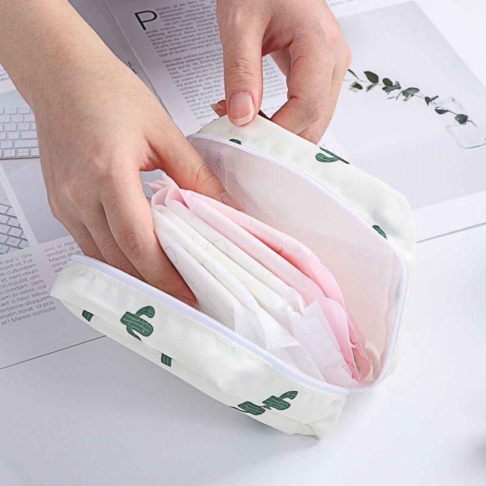 Túi Đựng Đồ Vệ Sinh / Mỹ Phẩm / Thẻ Tín Dụng Bằng Cotton Mềm Mại Tiện Dụng