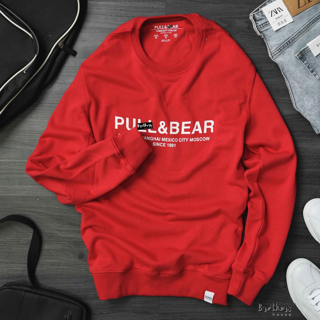 Áo tay dài Pull&Bear chất nỉ đẹp xịn