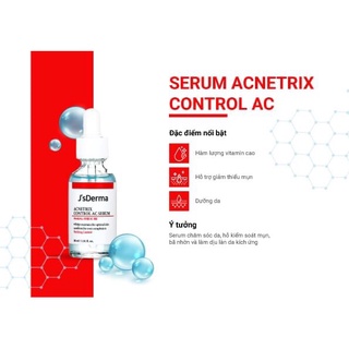 𝐒𝐞𝐫𝐮𝐦 𝐀𝐜𝐧𝐞𝐭𝐫𝐢𝐱 𝐂𝐨𝐧𝐭𝐫𝐨𝐥 𝐀𝐂 J's Derma Hàn Quốc dành cho da mụn, da dầu[Hàng chính hãng]
