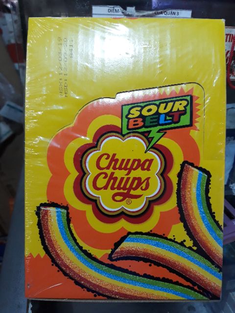 Hộp lớn 48 thanh kẹo dẻo Chupa Chups cầu vồng 256g ( 48 thanh)