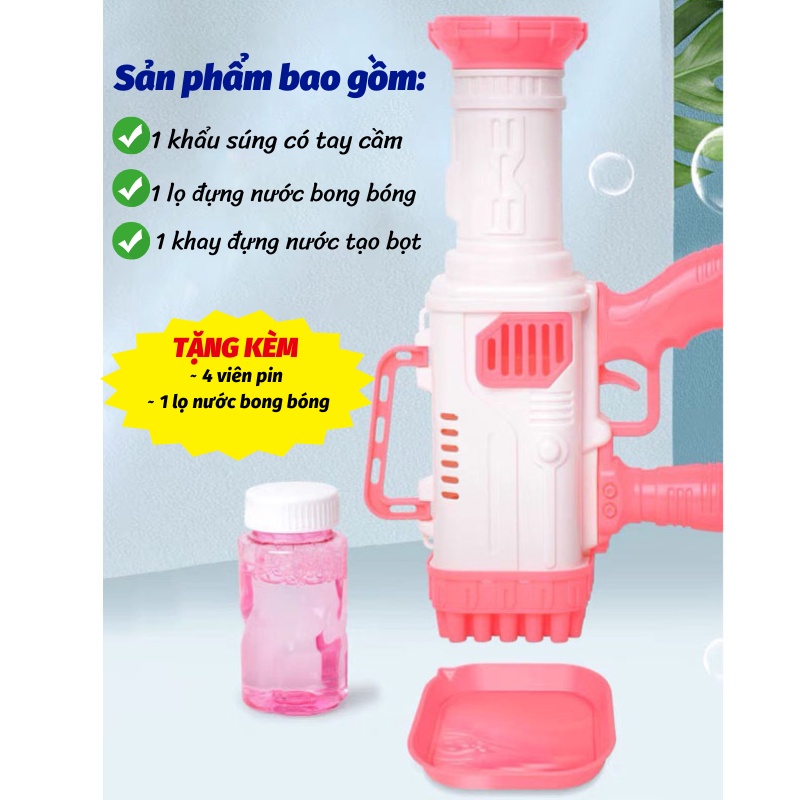 Súng Bắn Bong Bóng Súng Đồ Chơi Cho Trẻ Em Siêu Hot 2022 Titan.st