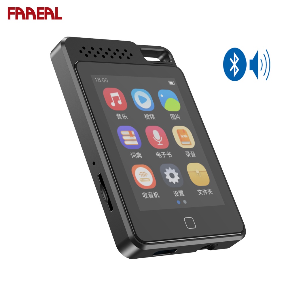 Máy Nghe Nhạc MP3 RUIZU C1 Bluetooth 16GB Tích Hợp Loa FM Radio Màn Hình Cảm Ứng