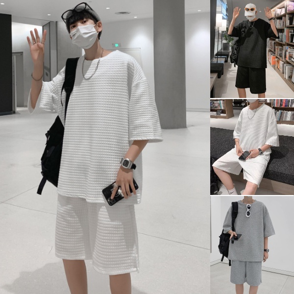 ☞Bộ đồ hai mảnh thể thao và thư giãn của thương hiệu Tide (áo phông ngắn tay + quần short)