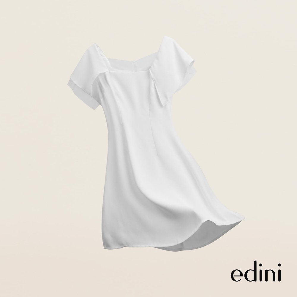 Đầm Tay Cách Điệu Phối Sheer 2 Màu EDINI - D1151 - D1112