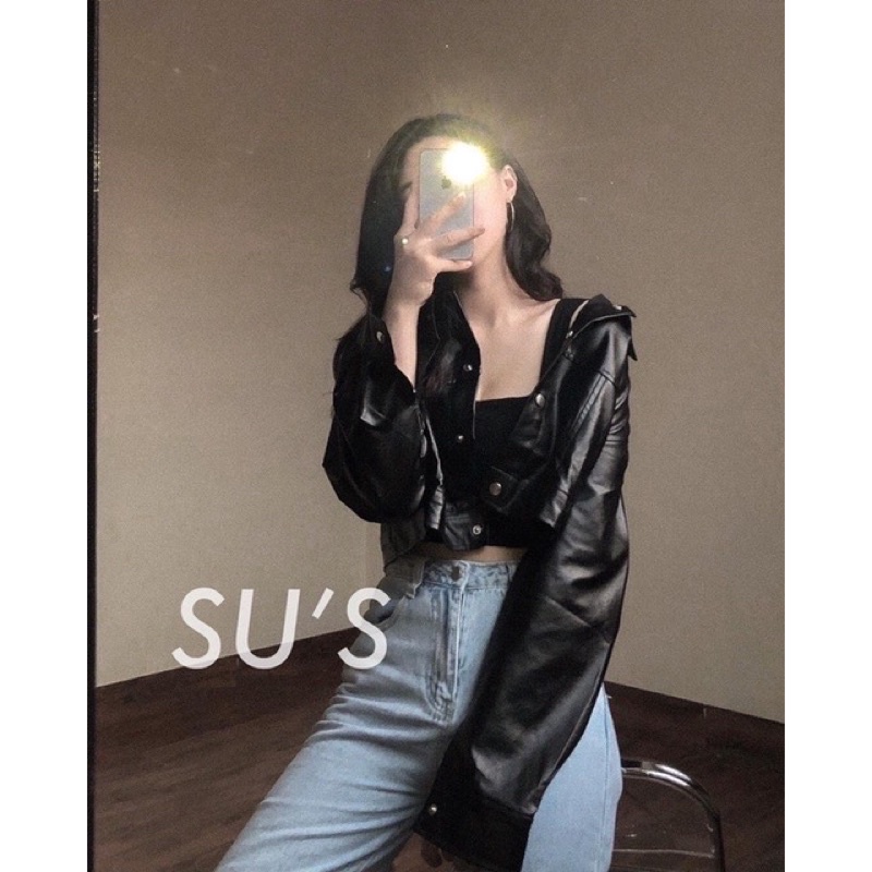 Áo da❤️𝑭𝑹𝑬𝑬𝑺𝑯𝑰𝑷❤️ÁO CROPTOP DA SIÊU ĐẸP