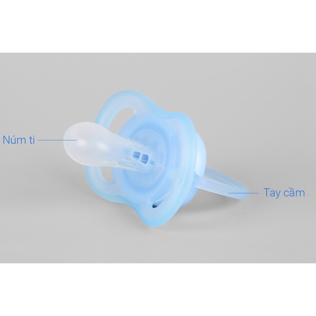 TI GIẢ AVENT SILICONE THÔNG KHÍ Hình Khủng Long 0-6M