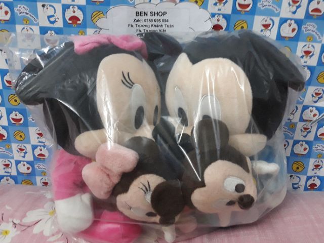 Set 4 gấu bông chuột Mickey siêu Cute-200k, cặp to 30cm - 160k, lẻ 80k/1con😘
