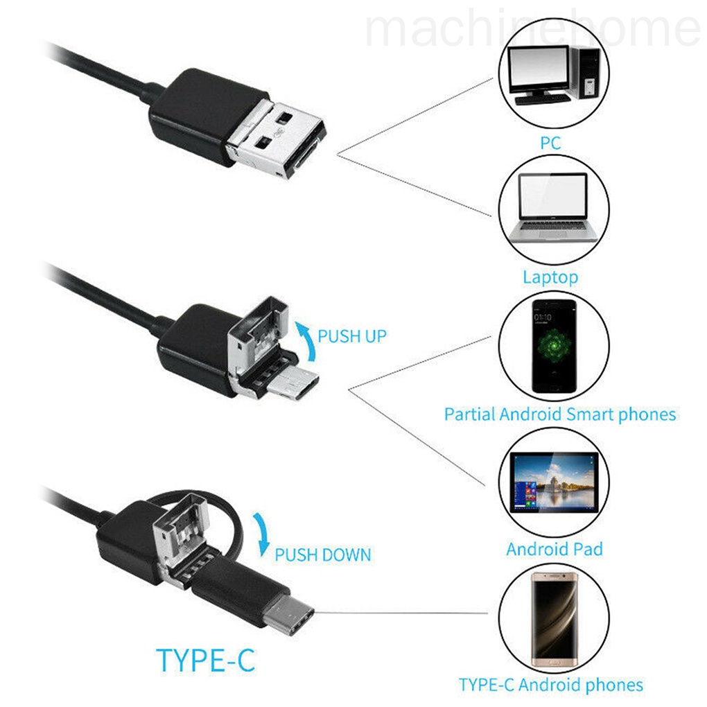 Camera nội soi chống nước IP67 5.5mm có đèn LED 1.5m cho điện thoại
 | BigBuy360 - bigbuy360.vn