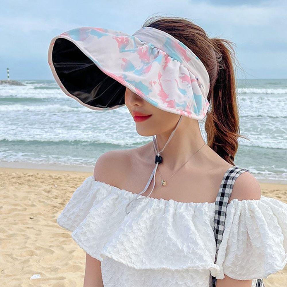 Mũ Lưỡi Trai Nửa Đầu Chống Nắng Tia UV Họa Tiết Vỏ Sò Họa Tiết Rằn Ri Thanh Lịch Thời Trang Mùa Hè Cho Nữ