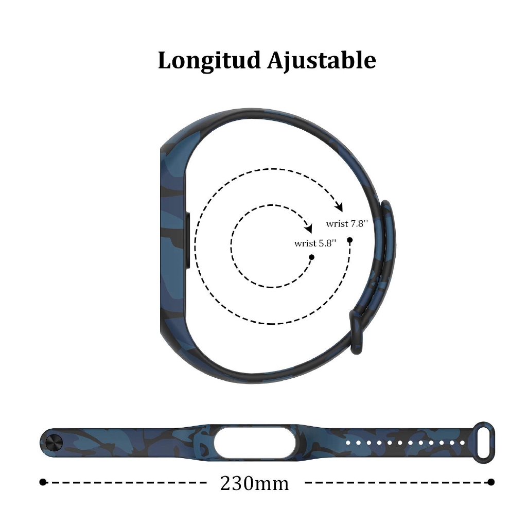 Replacement Camouflage Print Soft Silicone Wristband Strap For Xiaomi Mi Band 4 Bracelet Pulseira Bracelet