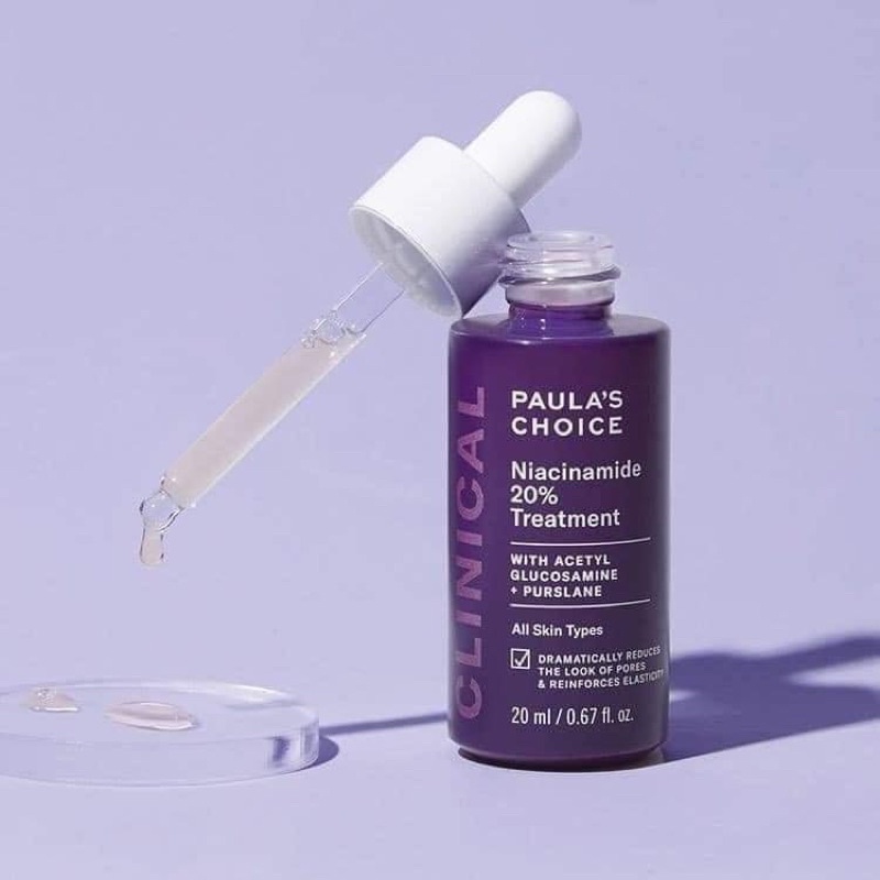 Tinh chất Se khít lỗ chân lông Niacinamide 10% và 20% dòng Pau la