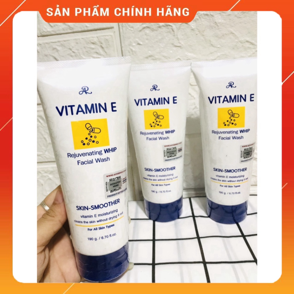 Sữa rửa mặt Aron vitamin E Thái Lan 190gr