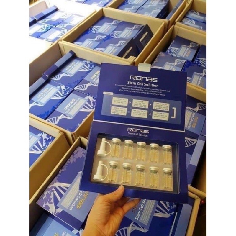 10 lọ tế bào gốc Ronas hàng chuẩn Hàn check mã vạch